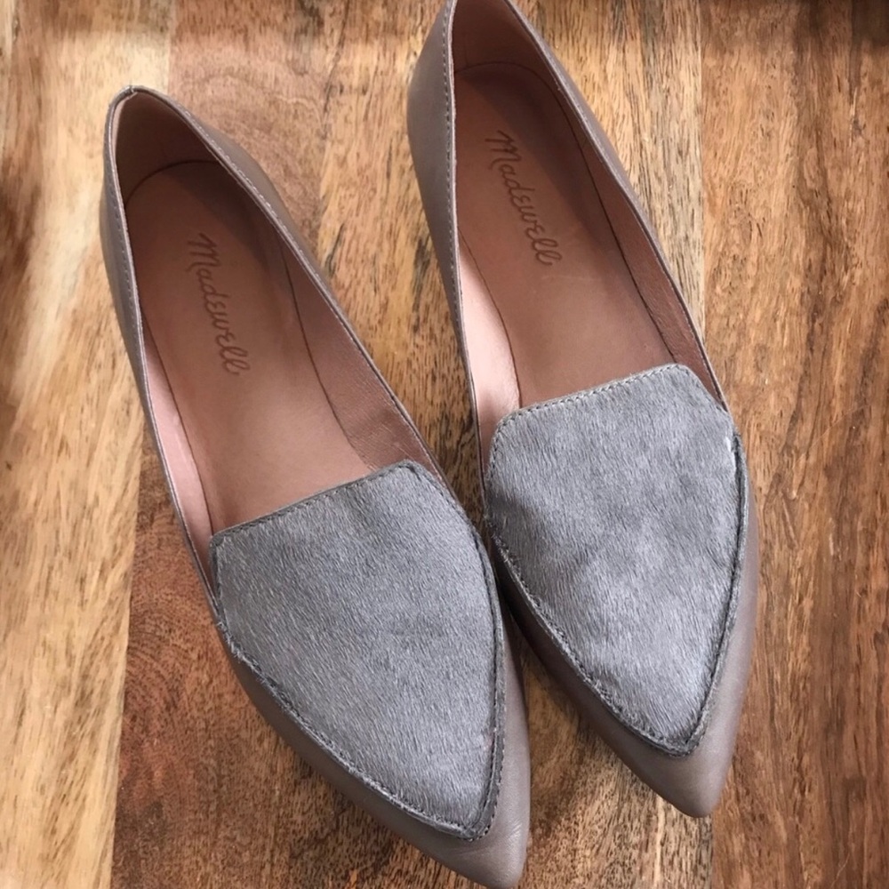 Madewell The Lou Loafer In Calf Hair And Leather